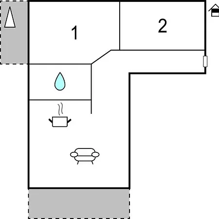 Two-bedroom In アパート マカルスカ